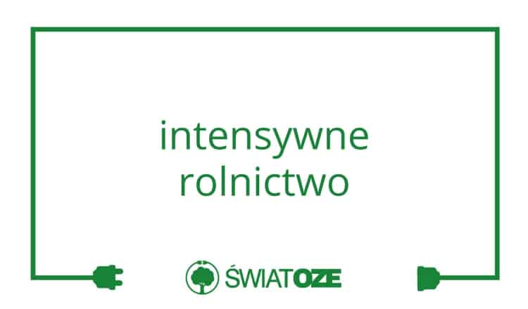 intensywne rolnictwo