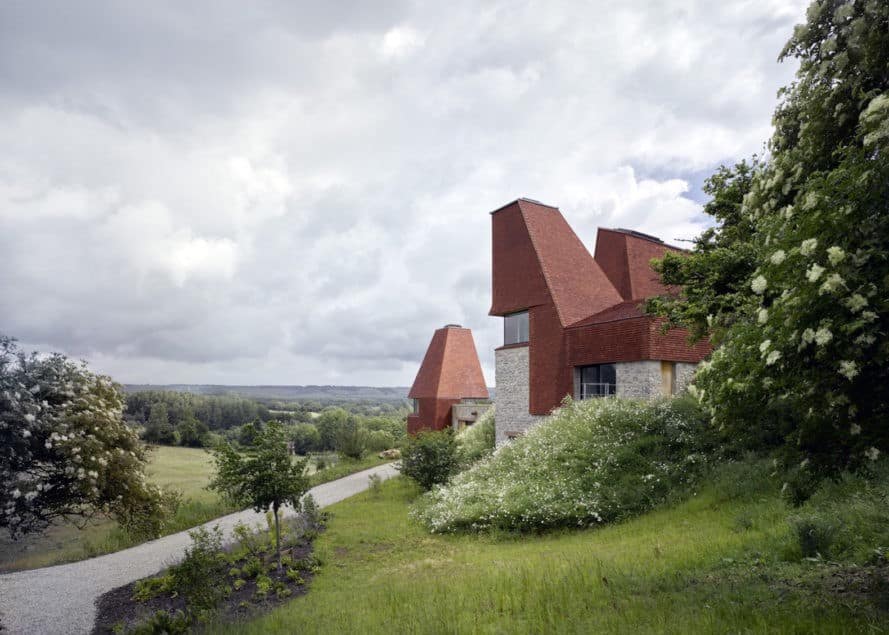 Caring Wood by James Macdonald Wright and Niall Maxwell, sustainable Kent architecture, Caring Wood RIBA, RIBA House of the Year 2017, contemporary Kent architecture, contemporary English country house, multigenerational housing UK