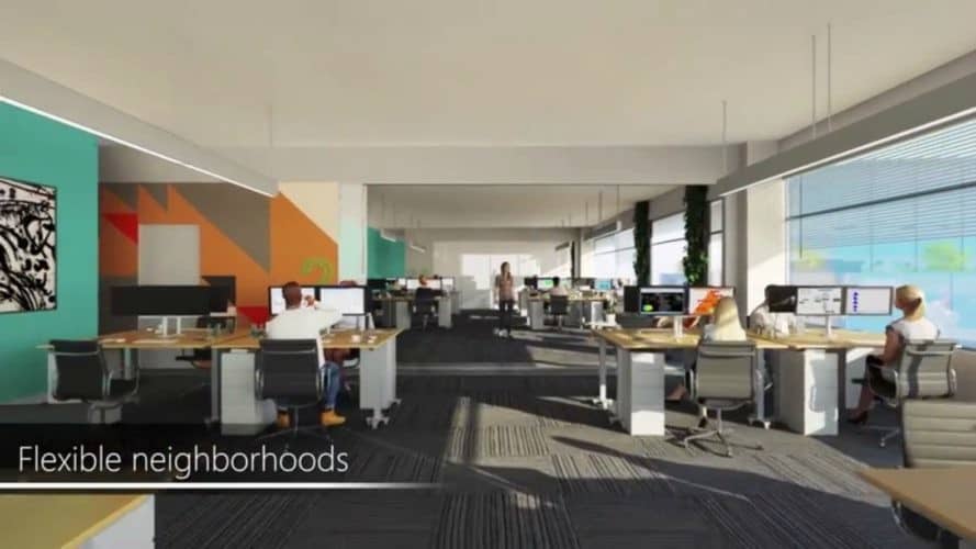 Microsoft burzy swoje centrum w Redmond, aby zbudować tam nowoczesny ekologiczny kampus 9 Microsoft, Microsoft redmond campus, Microsoft treehouse, Microsoft office design, Microsoft office seattle, Microsoft office design, Microsoft mini city, City of Redmond, green office, zero waste office, green space, green design, tech campus design