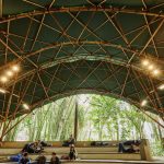 Bamboo Amphitheater Space Structure by Bambutec Design, Bamboo Amphitheater Space Structure, Bambutec Design, bamboo amphitheater, bamboo architecture in Brazil, bamboo architecture in Rio de Janeiro, prefab bamboo architecture,