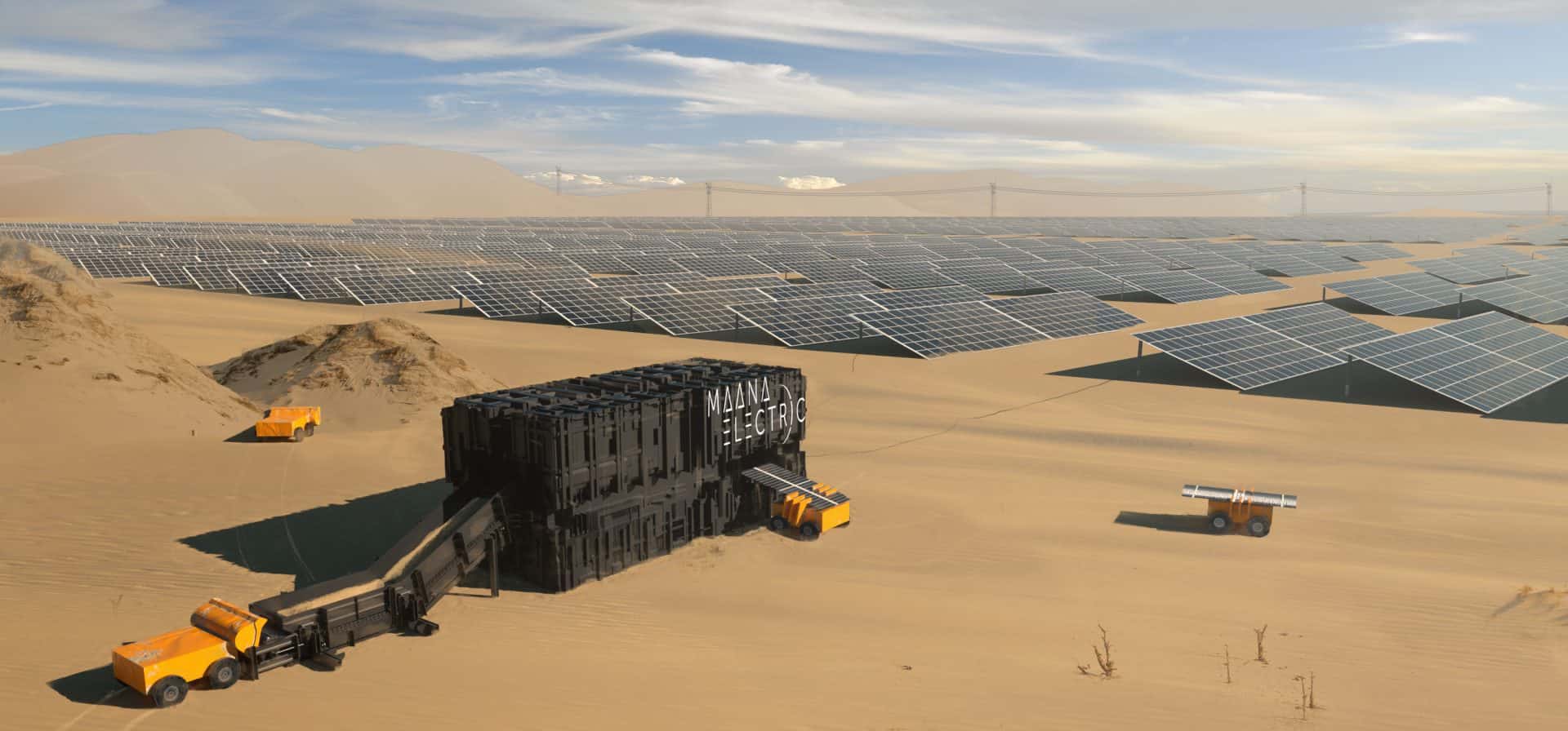 Maszyna zamienia piasek w panele słoneczne terrabox