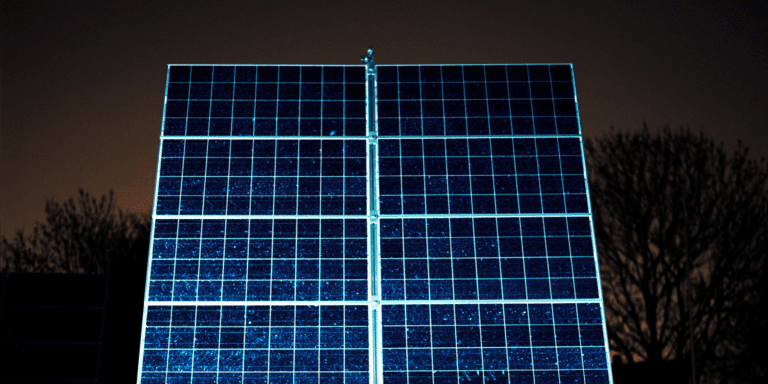 Panele słoneczne działają w nocy